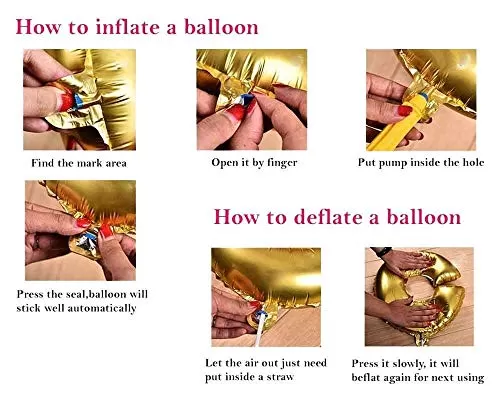 Products Golden Foil Toy Balloon 16" Inch Letter Alphabets (Golden-E Shape), 2 image