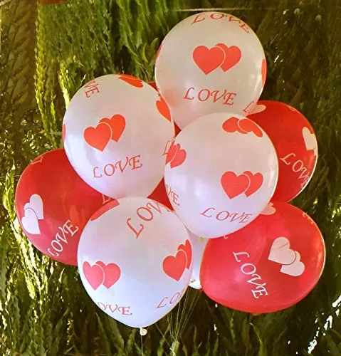 Products "I Love You" Printed Balloons for Anniversary/Brthday Decoration (Pack of 20), 3 image