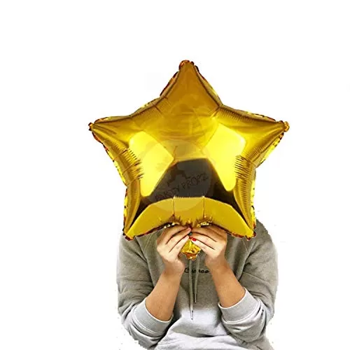 Products Star Foil Balloons (Golden Silver - 10 Pcs) (Size - 18 inches), 4 image