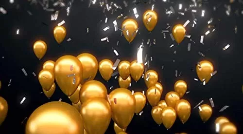 Products Metallic HD Toy Balloons Brthday / Anniversary Balloons Golden (Pack of 30) (Size - 9 inches), 3 image