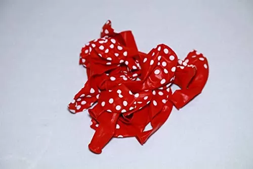 Products Polka Dot Finish Balloons (Red) Pack of 200, 2 image