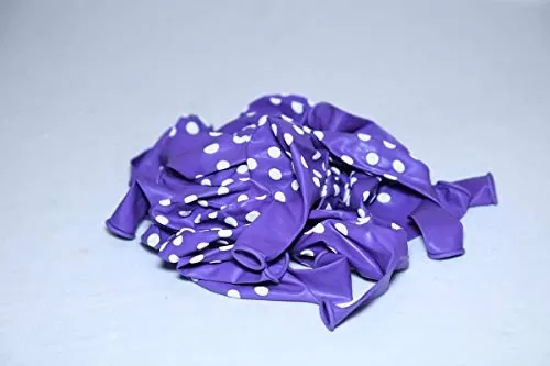 Products Polka Dot Finish Balloons (Purple) Pack of 25, 3 image