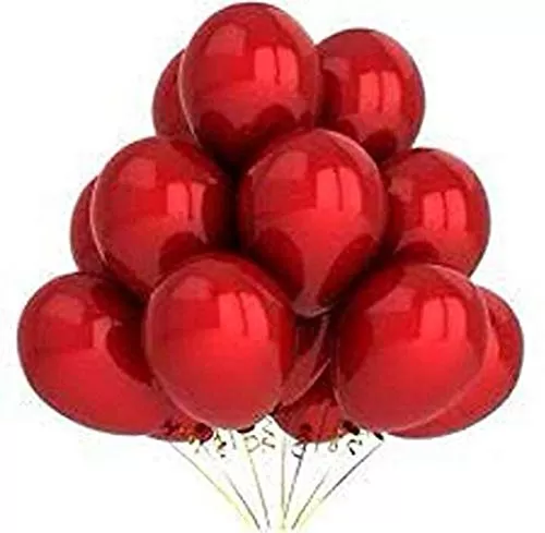 Products Happy Anniversary Golden Foil Balloon Set with 30 HD Metallic Red Balloons & 3 hert 18'' Foil Kit Letter Balloon (Multicolor Pack of 49), 4 image