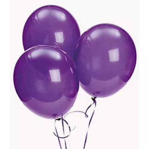 Products 10 Inch Metallic Hd Shiny Toy Balloons - Purple Green for Decoration and Party (20 Pcs), 5 image