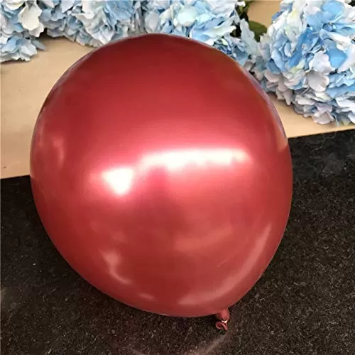 Products Metallic HD Toy Balloons Brthday / Anniversary Balloons Red (Pack of 20) (Size - 9 inches), 4 image