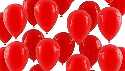 Products Metallic HD Toy Balloons Brthday / Anniversary Balloons Red Silver (Pack of 30) (Size - 9 inches), 5 image