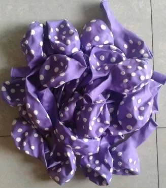 Products Polka Dot Finish Balloons (Purple) Pack of 25, 2 image