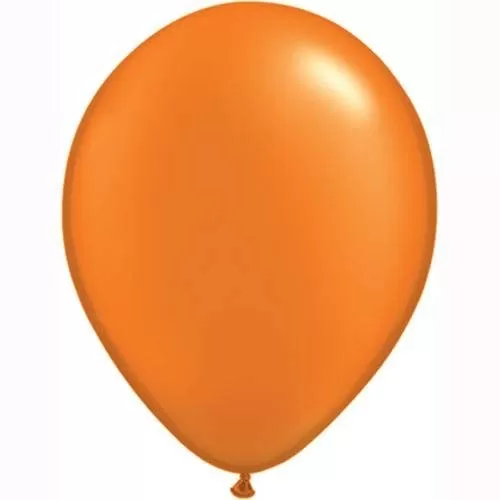Products 10 Inch Metallic Hd Shiny Toy Balloons - Orange for Decoration and Party (20 Pcs), 3 image