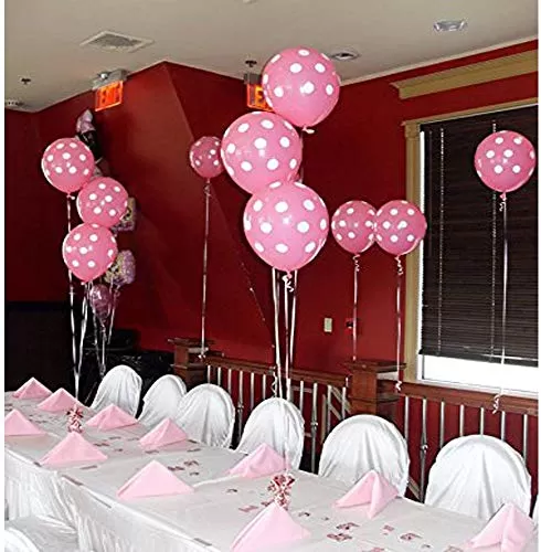 Products Polka Dot Finish Balloons for Brthday / Anniversary / Wedding Party Decoration (Light Pink) Pack of 150, 4 image