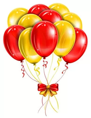 Products 10 Inch Metallic Hd Shiny Toy Balloons - Red Yellow White for Decoration and Party (20 Pcs), 2 image