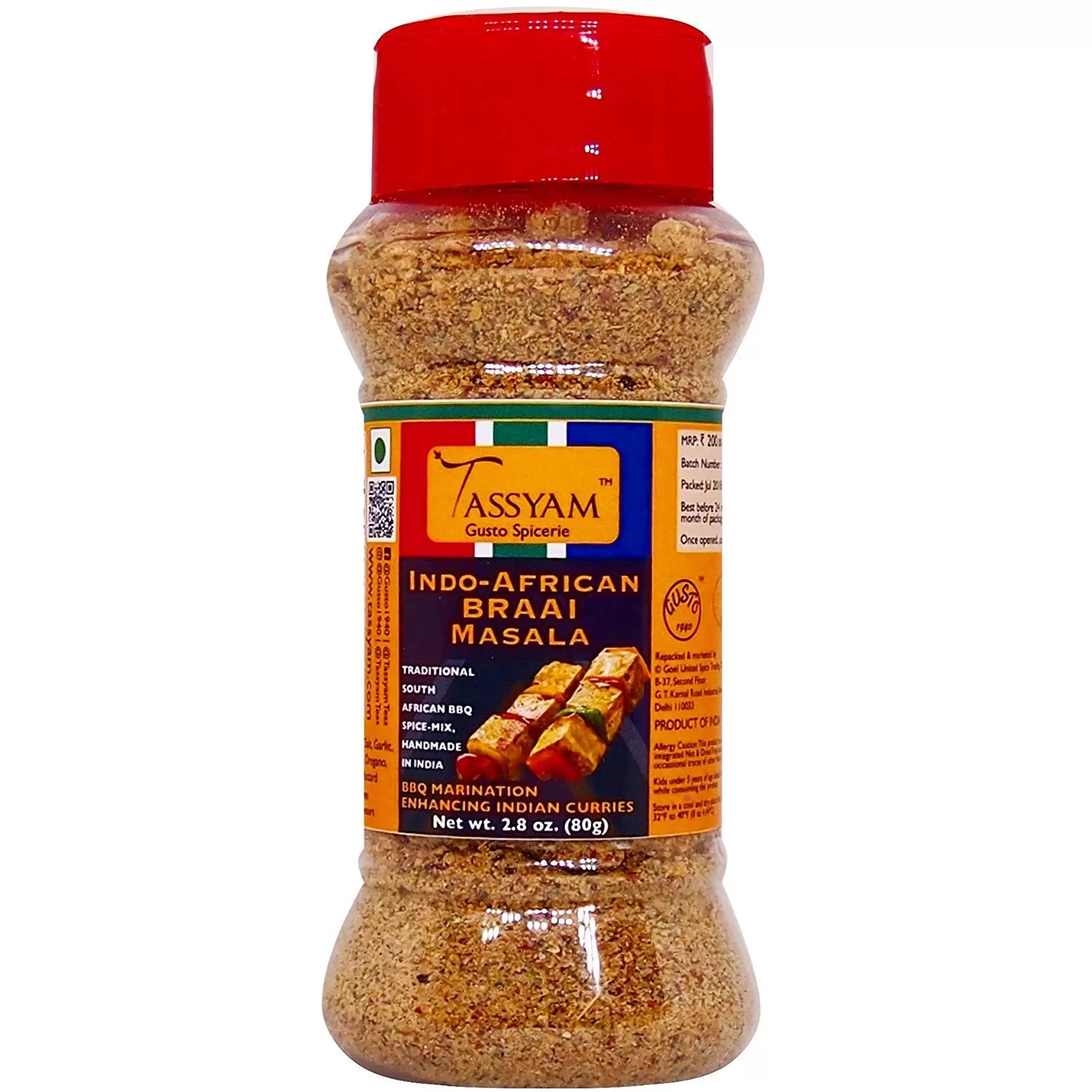 BRAAI Indo African Seasoning 80g (2.82 oz)g | Dispenser Bottle by Tassyam
