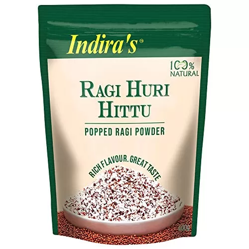 Ragi Huri Hittu (800g 400gx2) Ragi Malt Health Mix Just Add Milk. Finger Millet Mix Powder, 2 image
