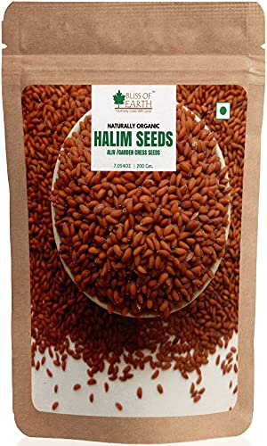 Buy Bliss Of Earth 200gm Halim Seeds Organic for Eating Aliv Seeds for Hair  & Immunity Booster Foods | Globally