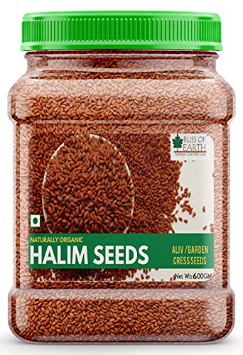 Buy Bliss Of Earth Combo of Naturally Organic Fenugreek Seeds (700gm) for  Cooking and Halim Seeds (600gm) for Eating Hair & Immunity Booster Foods  (Pack of 2) | Globally