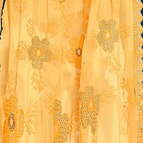 DnVeens Women Chanderi Heavy Dupatta Embroidery Unstitched Salwar Suit Material, 2 image