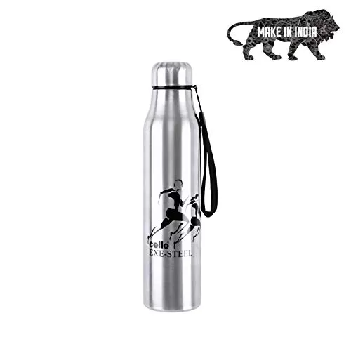 Cello CLO_SS_GLDI_1L_ST2 Stainless Steel Water Bottle 700ml 1 Pc Silver