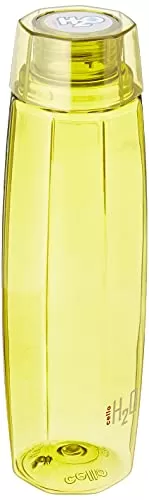 Cello Octa Premium Edition Safe Plastic Water Bottle 1 Litre Set of 6 Yellow