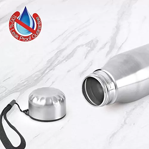 Cello CLO_SS_GLDI_1L_ST2 Stainless Steel Water Bottle 700ml 1 Pc Silver, 5 image