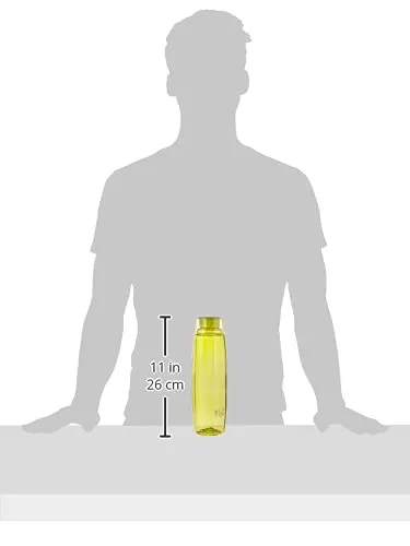 Cello Octa Premium Edition Safe Plastic Water Bottle 1 Litre Set of 4 Green, 4 image