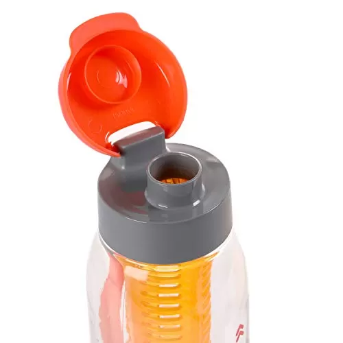 Cello Infuse Plastic Water Bottle Set 800ml Set of 3 Orange, 10 image