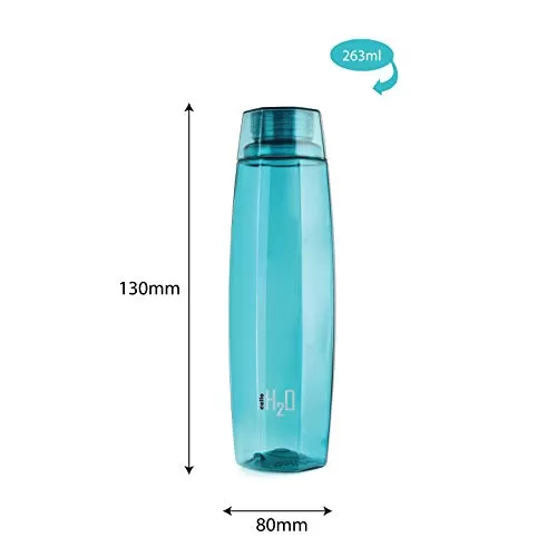 Cello H2O Octa 1 Litre Water Bottle Set of 3 Green, 6 image