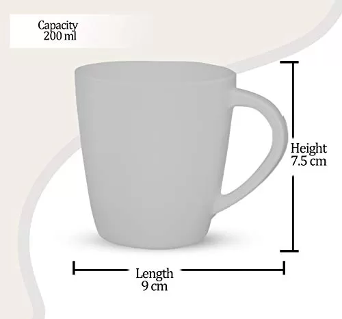 Milton Classic Melamine Mug Set of 6 200 ml White, 4 image