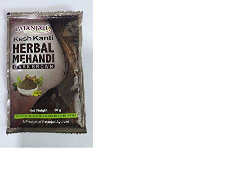 Patanjali Kesh Kanti Herbal Mehandi Dark Brown - Pack of 6 - the best price  and delivery | Globally