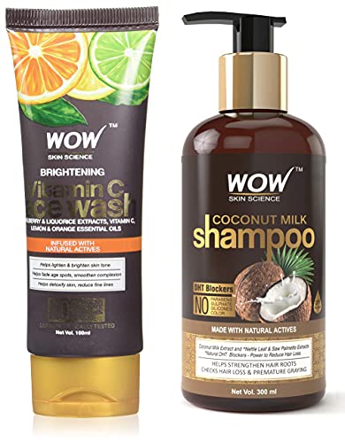 WOW 10 in1 Miracle No Parabens & Mineral Oil Hair Oil 200mL And WOW Apple  Cider Vinegar Shampoo - WOWsome Twosome No Parabens & Sulphates Hair Care  Package – 600mL - the