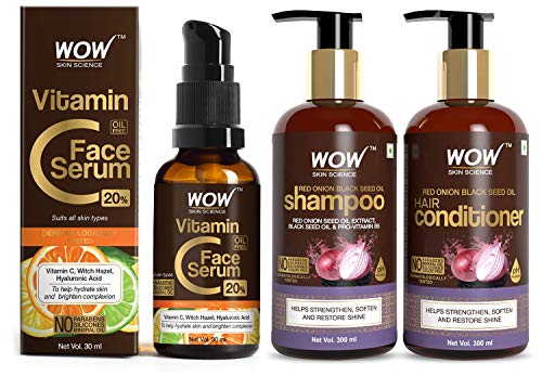 WOW 10 in1 Miracle No Parabens & Mineral Oil Hair Oil 200mL And WOW  Activated Charcoal infused with Activated Charcoal Beads No Parabens &  Sulphate Face Wash 100mL - the best price