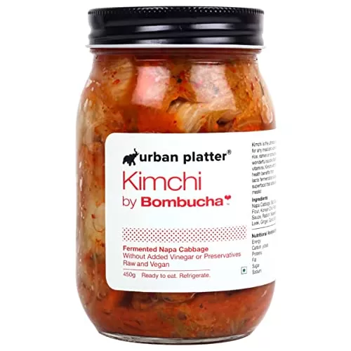 Kimchi Fermented Nappa Cabbage , 500 Gm (17.64 OZ) [Raw Organic Vegan]