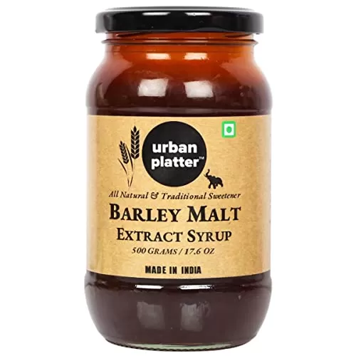 Barley Malt Extract Syrup , 500 Gm (17.64 OZ) [All Natural Premium Quality Traditional Sweetener]