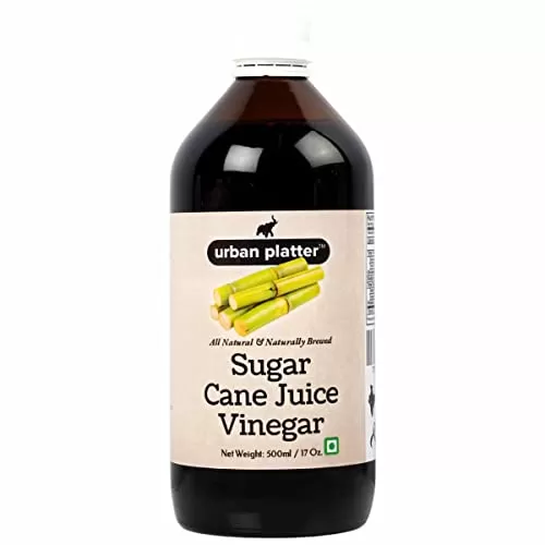 Sugar Cane Juice Vinegar , (500 Ml (17.64 OZ) [All Natural Premium Quality Naturally Brewed]
