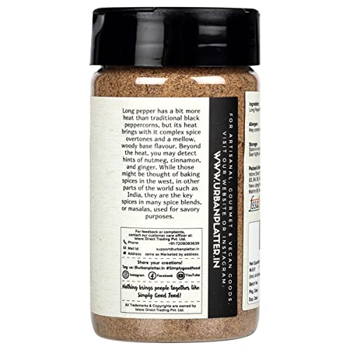 Long Pepper (Pippali) Powder Shaker Jar, (125 Gm / 4.41 OZ) [All Natural Premium Quality Aromatic], 3 image