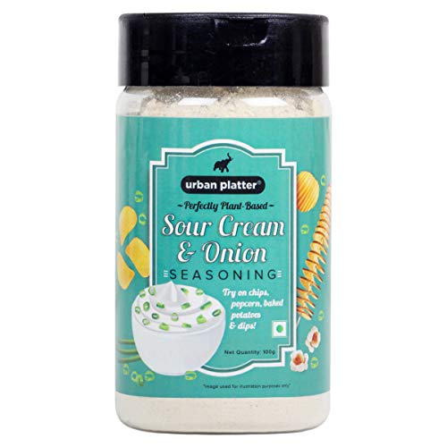 Urban Platter Sour Cream and Onion Seasoning 100g (Perfect for Pop Corn Pasta Fries | Dairy-Free)