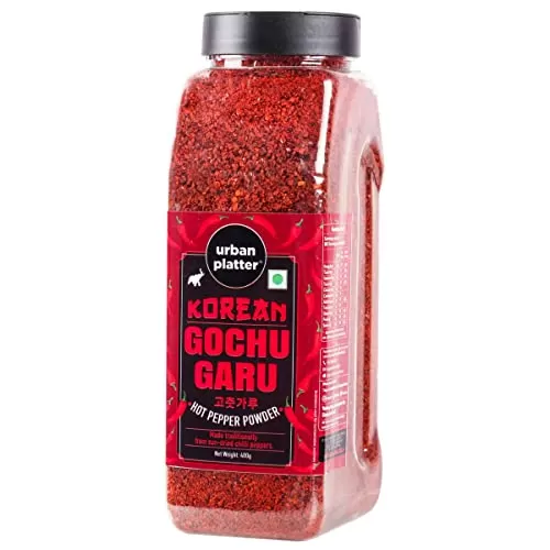Urban Platter Korean Gochugaru Hot Pepper Powder 400g [Made traditionally from Sun Dried Chilli Peppers Smoky & Spicy Red Pepper Powder for Kimchi and Other Korean Dishes], 2 image