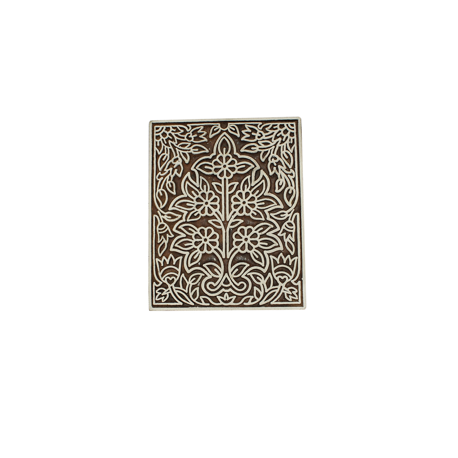 Buy Silkrute Floral Rectangle Shape Wooden Wall Hanging Hook Block Print  Stamps | DIY Crafts (Pack of 1) | Globally, image size:1500x1500