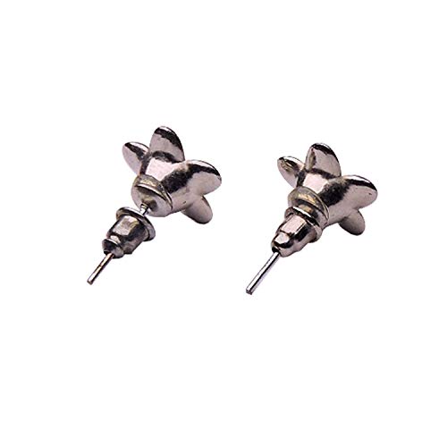 SATYAMANI Oxidized Metallic Stud Earrings, 2 image