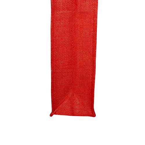 ALOKIK Wen's Multipurpose Reusable Tulip Print Multi-color Jute Shoulder Shopg/lunch Bag, 4 image