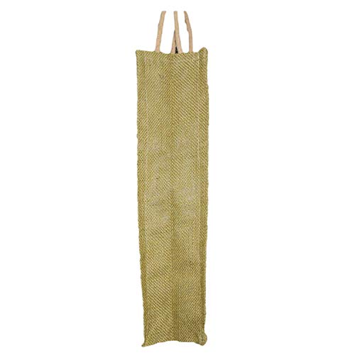 ALOKIK Laminated Jute Bags With Fabric For Ladies/Girls With Zipper (Big Olive), 3 image