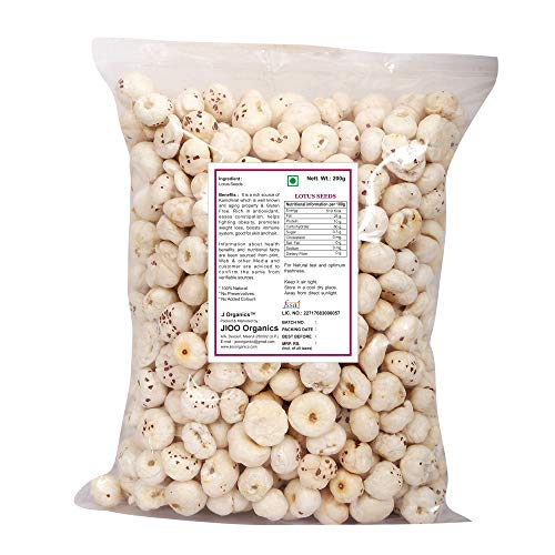 Jioo Organics Lotus Seed Pop / Gorgon Nut Puffed Kernels | Phool Makhana | Fox Nut | 200 g, 2 image
