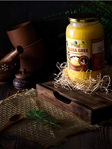 Gavyamart Ghee in Pantry 100% Pure Kankrej A2 Cow Desi Ghee Non GMO - Made Using Traditional Bilona Method Ghee 1 Litre - Glass Ghee jar Pack - A2 Ghee Cow Organic 1000ml, 7 image