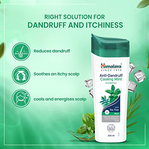 Himalaya Anti Dandruff Cooling mint Shampoo 200 ML, 3 image