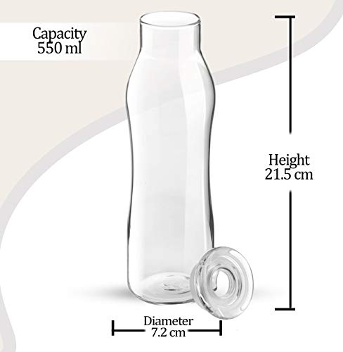 Treo by Milton Evian Glass Bottle 550 ml, 9 image