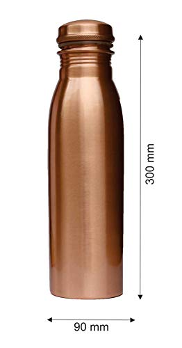 Signoraware Copper Bottle 900ml Set Of 1 Brown, 2 image