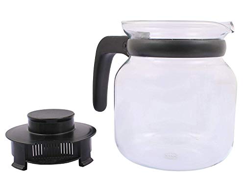 SignoraWare Eleganza Carafe Flame Proof Glass Kettle with Stainer 1.2 Litre Transparent, 12 image