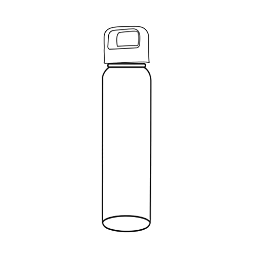 NEO Borosilicate Glass Water Bottle with Pink Handle for Fridge and Office 550ml, 3 image