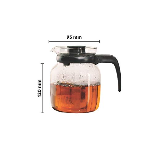 Borosil Carafe Flame Proof Glass Kettle With Stainer 650 ml, 5 image