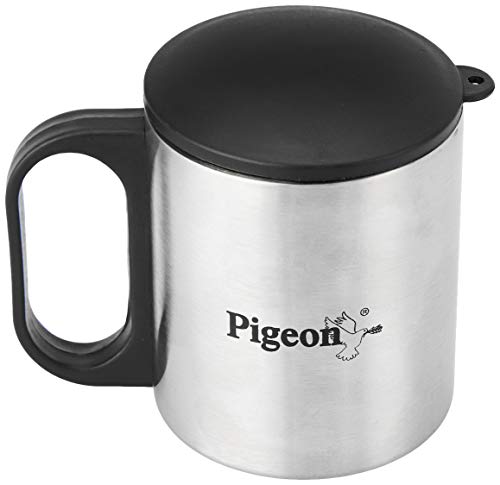 Pigeon-Stainless Steel Double Coffee Mug Set of 2 180ml Silver, 3 image