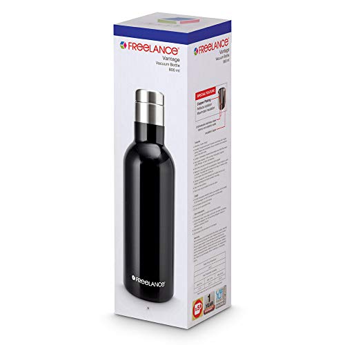 Freelance Vantage Vacuum Insulated Stainless Steel Flask Water Beverage Travel Bottle 800 ml Brown (1 Year Warranty), 5 image