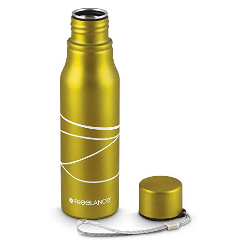 Freelance Aero Non Vacuum Stainless Steel Flask Water Beverage Travel Bottle 750 ml  Yellow, 2 image